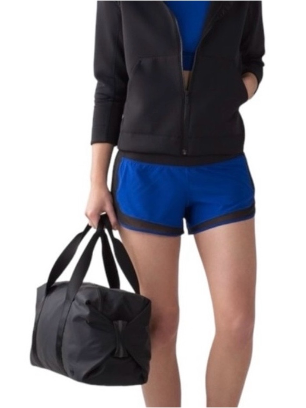 Lululemon Mind Over Miles Short 3.5" Jet Stream / Black